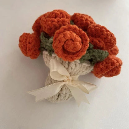 Coquette Handwoven Rose Bouquet Coaster