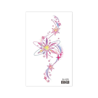 Coquette Twinkle Colorful Temporary Tattoo Sticker