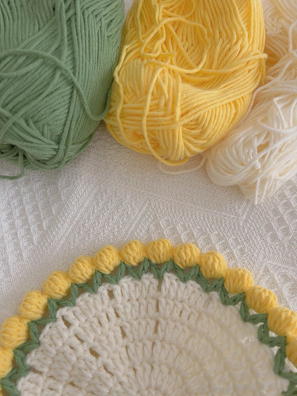 Coquette Handwoven Rose Bouquet Coaster