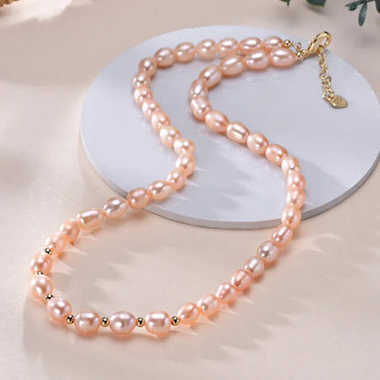 Coquette Charm Pearl Necklace