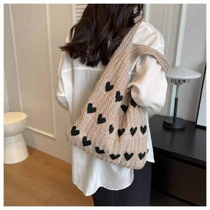 Coquette Love You More Crochet Shopper