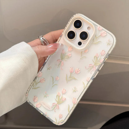 Coquette Pink Tulip Bouquet Phone Case