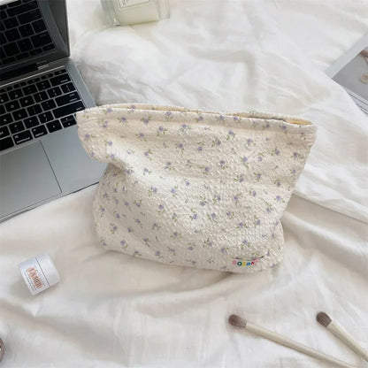 Embossed Cartoon Cosmetic Bag for Women