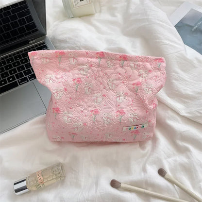 Embossed Cartoon Cosmetic Bag for Women