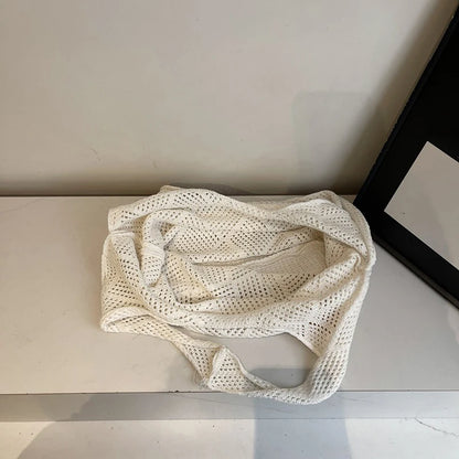 Coquette Crochet Flower Tote Bag