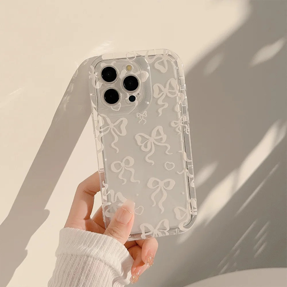 Coquette Colorful Bow Print Phone Case