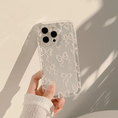 Coquette Colorful Bow Print Phone Case