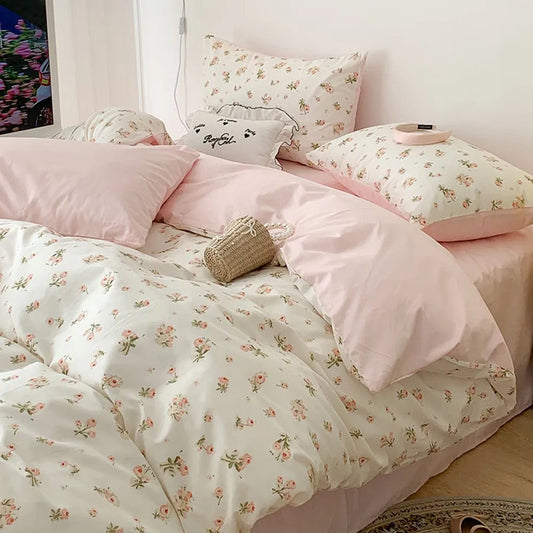Coquette Soft Enchanted Garden Floral Bedding Set