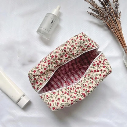 Coquette Floral Makeup Bag