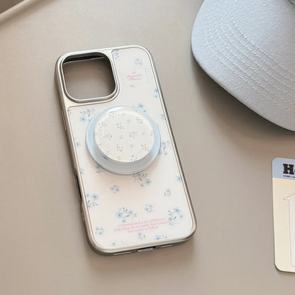 Coquette Serenity Amongst Blue Blossoms Phone Case