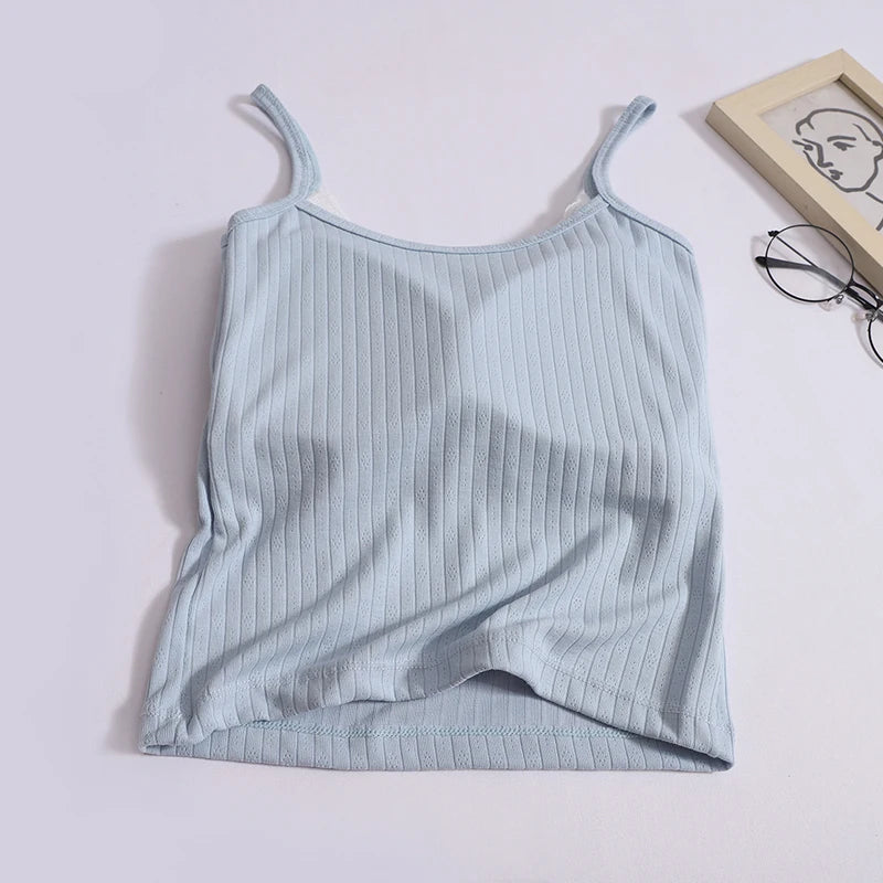 Coquette Sweet Lace Bow Knitted Tank Top