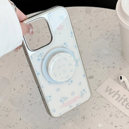Coquette Serenity Amongst Blue Blossoms Phone Case