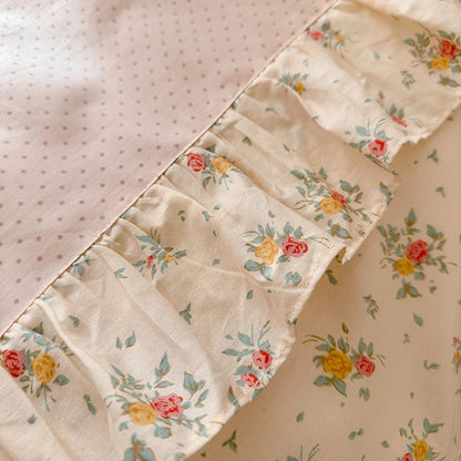 Coquette Floral Cotton Lace Bedding Set
