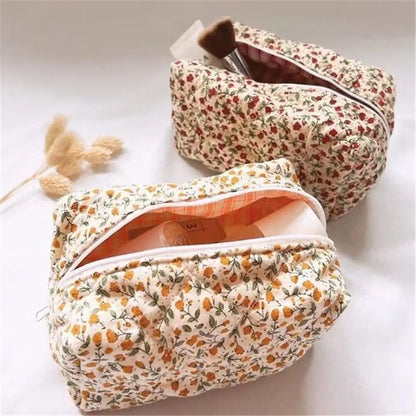 Coquette Floral Makeup Bag
