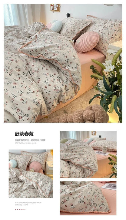 Coquette Charming Cherry Ruffle Bedding Set