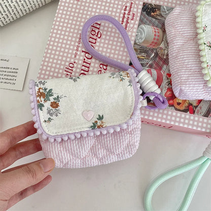 Floral Cotton Women's Small Storage Bags – Cute & Lightweight Pouch