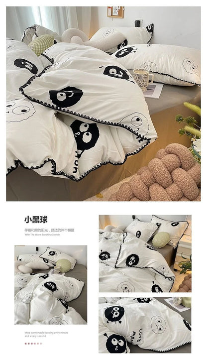 Coquette Charming Cherry Ruffle Bedding Set