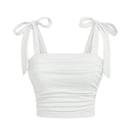 Starlit Bow Tie Backless Tank Top