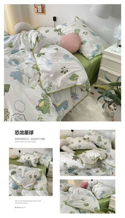 Coquette Charming Cherry Ruffle Bedding Set