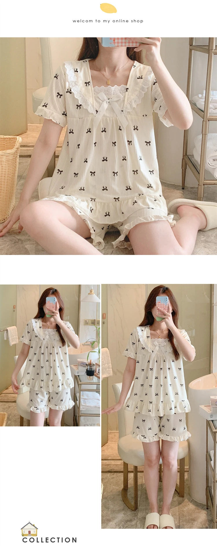 Coquette Charming Strawberry Print Loungewear Set