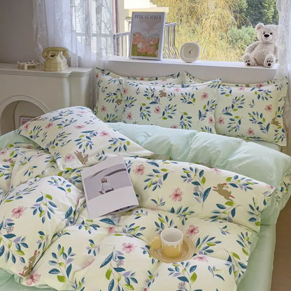 Coquette Soft Enchanted Garden Floral Bedding Set