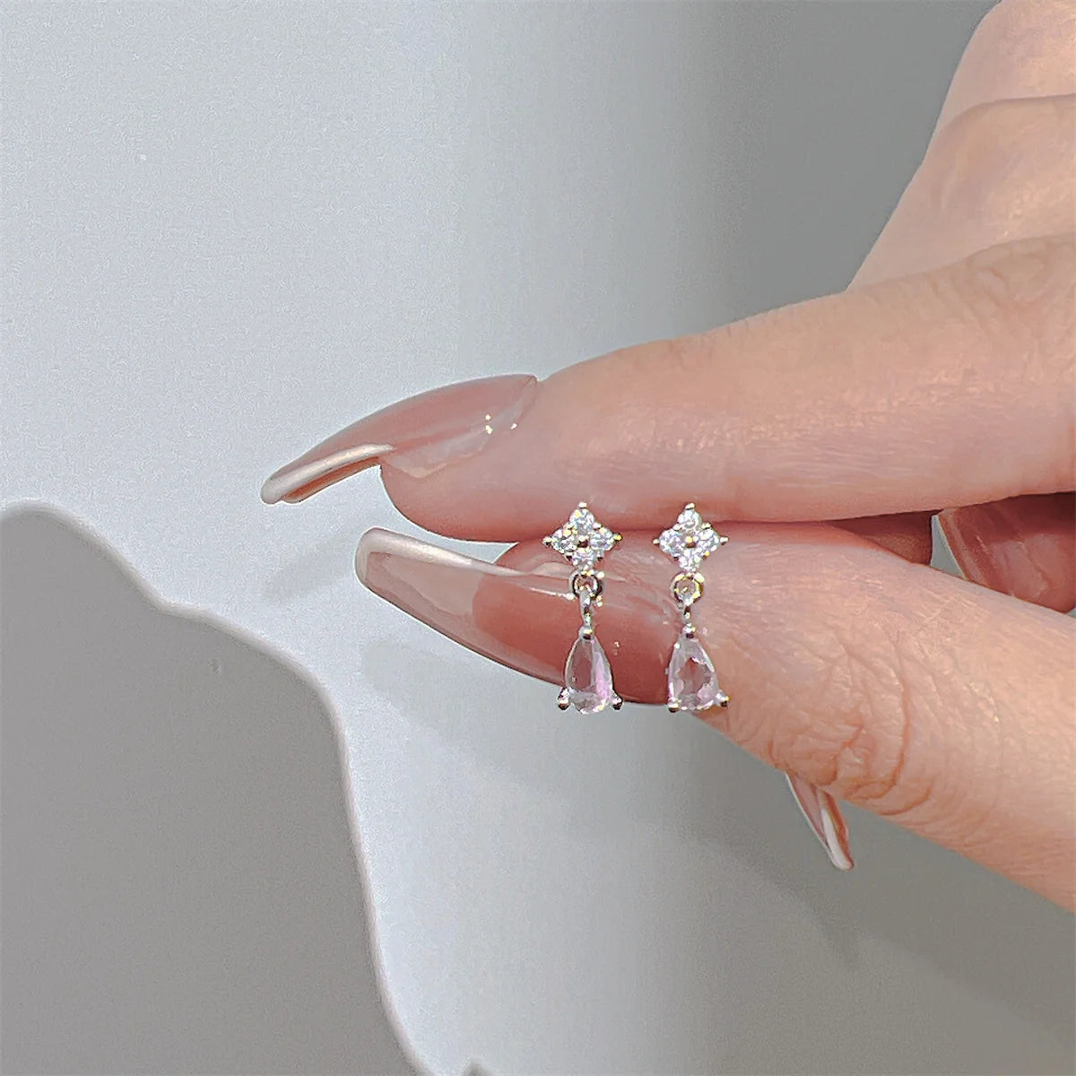 Adorable Coquette Pink Heart Earrings