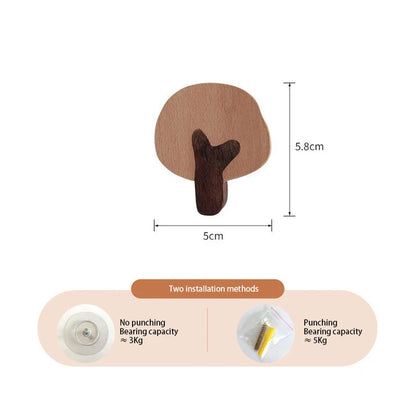 Cute Animal Wooden Hooks for Room Decor