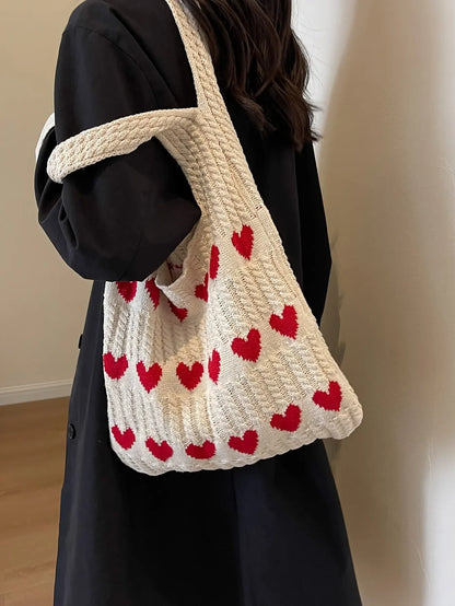 Coquette Love You More Crochet Shopper