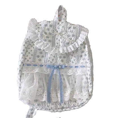 Coquette Dreams Embodied in Floral Lace Beauty Backpack