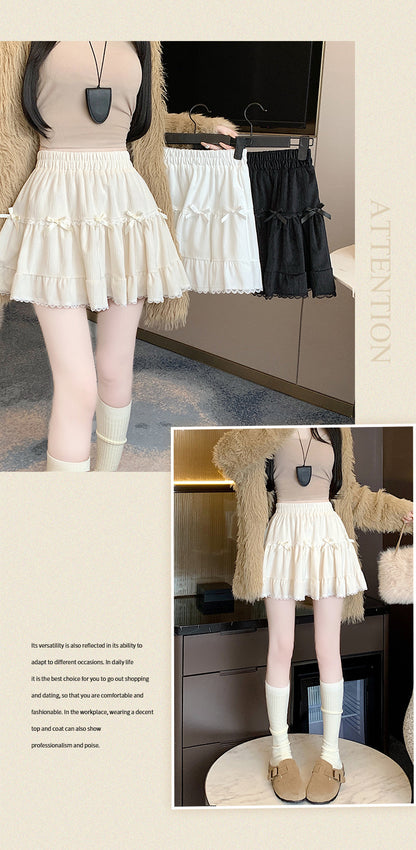Summer Whimsy Cake Lace Puffy Mini Skirt