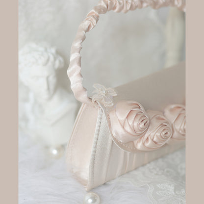 Coquette Ruffled Rose Embrace Bag