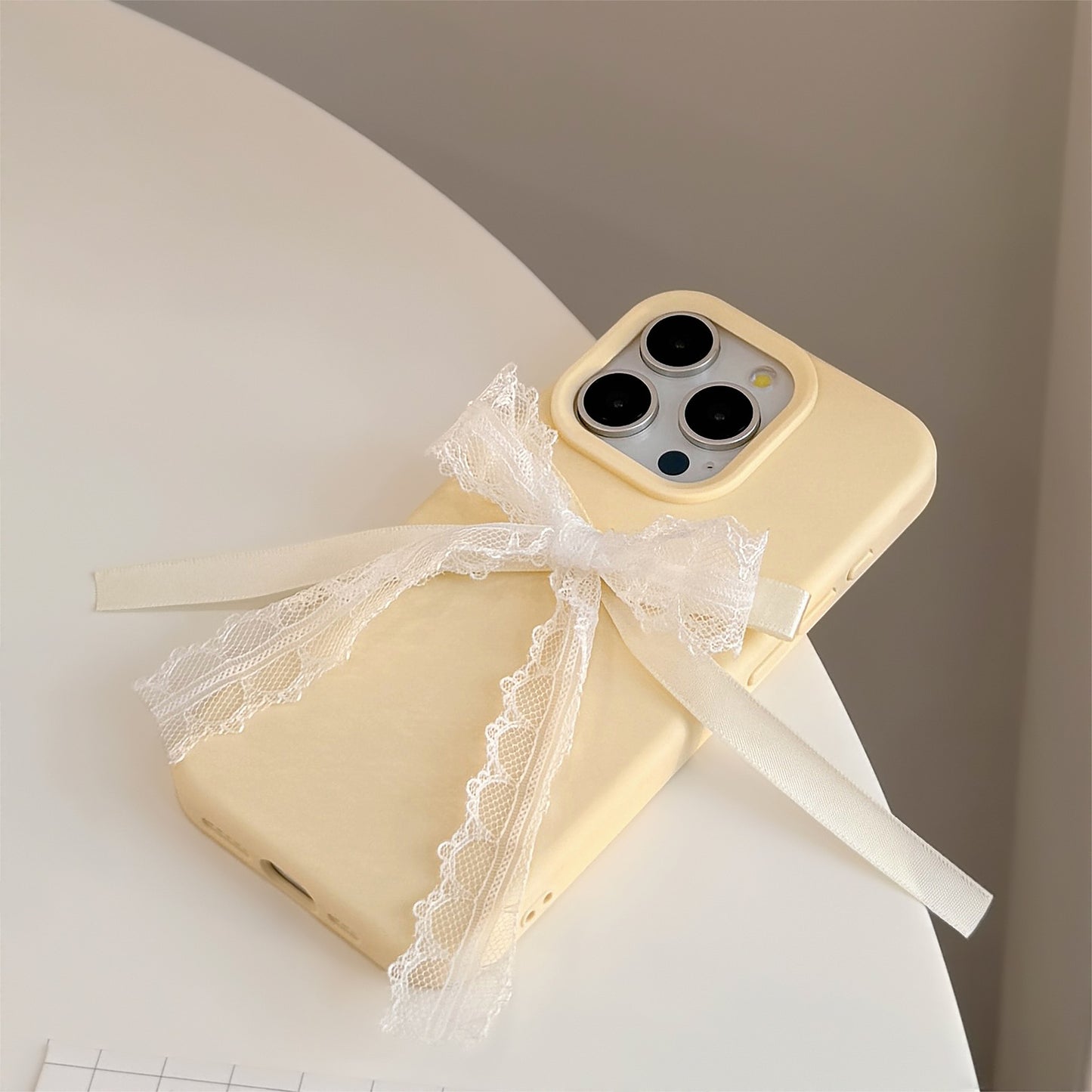 Coquette Delightful Yellow Lace Phone Case