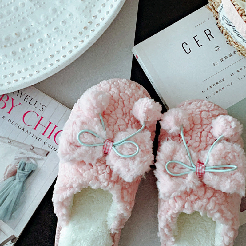 Coquette Where Every Step Feels Like Candy Floss Cotton Slippers