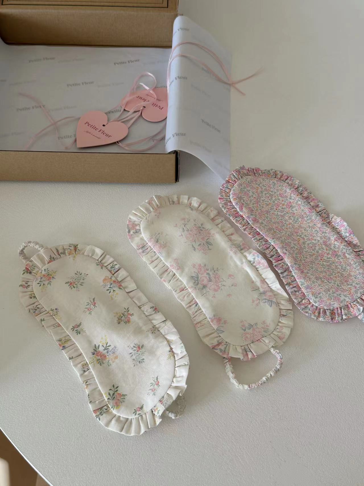 Coquette Petite Fleur Ruffle Sleep Mask