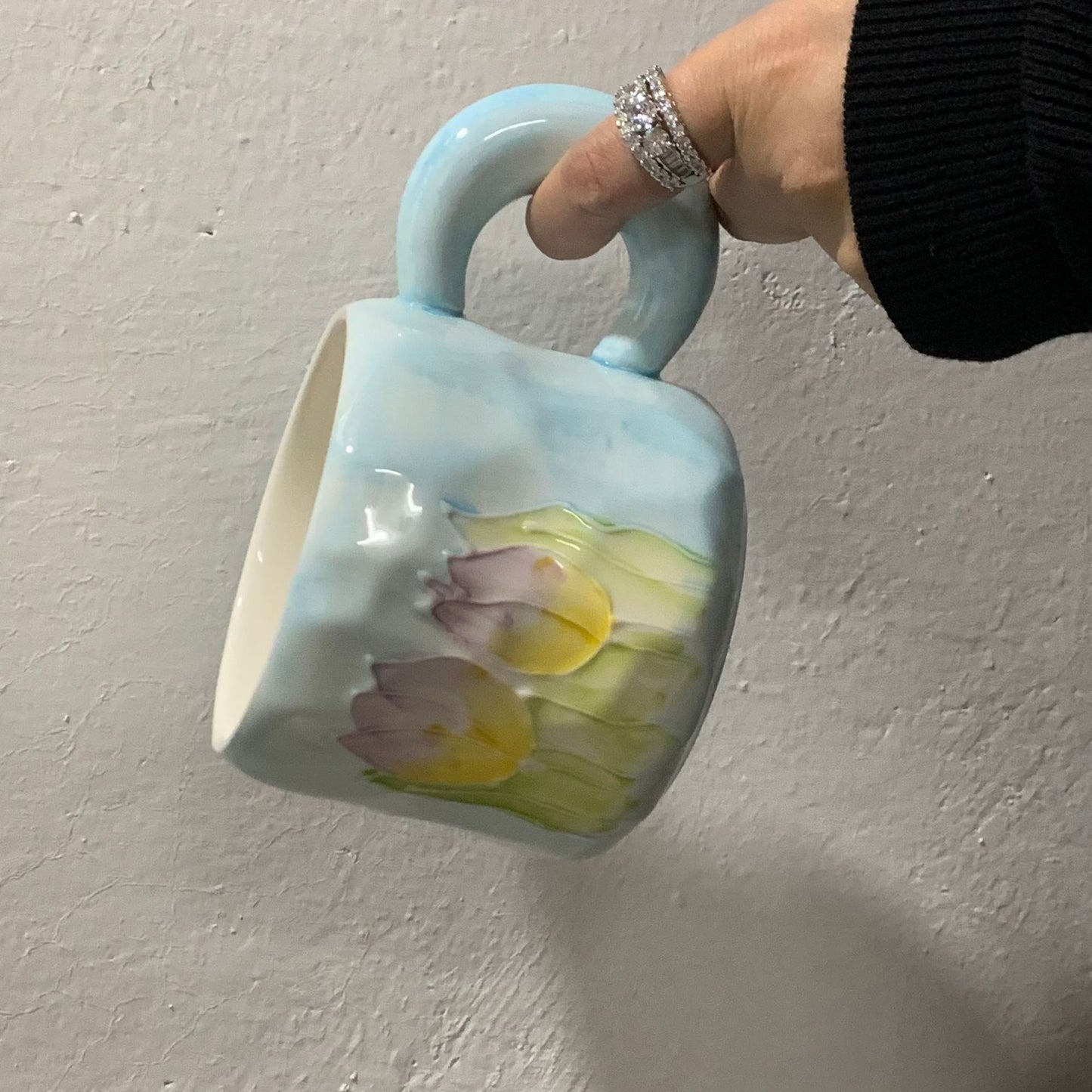 Coquette Enchanted Garden Tulip Mug & Petal Spoon Set