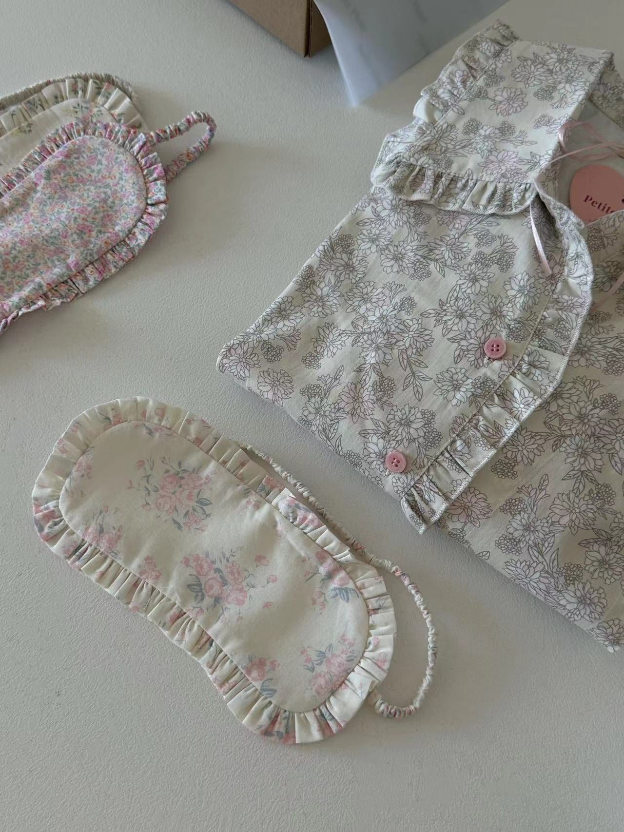 Coquette Petite Fleur Ruffle Sleep Mask