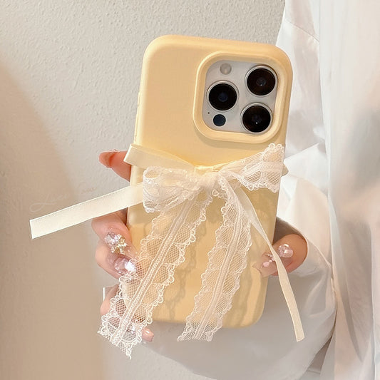 Coquette Delightful Yellow Lace Phone Case