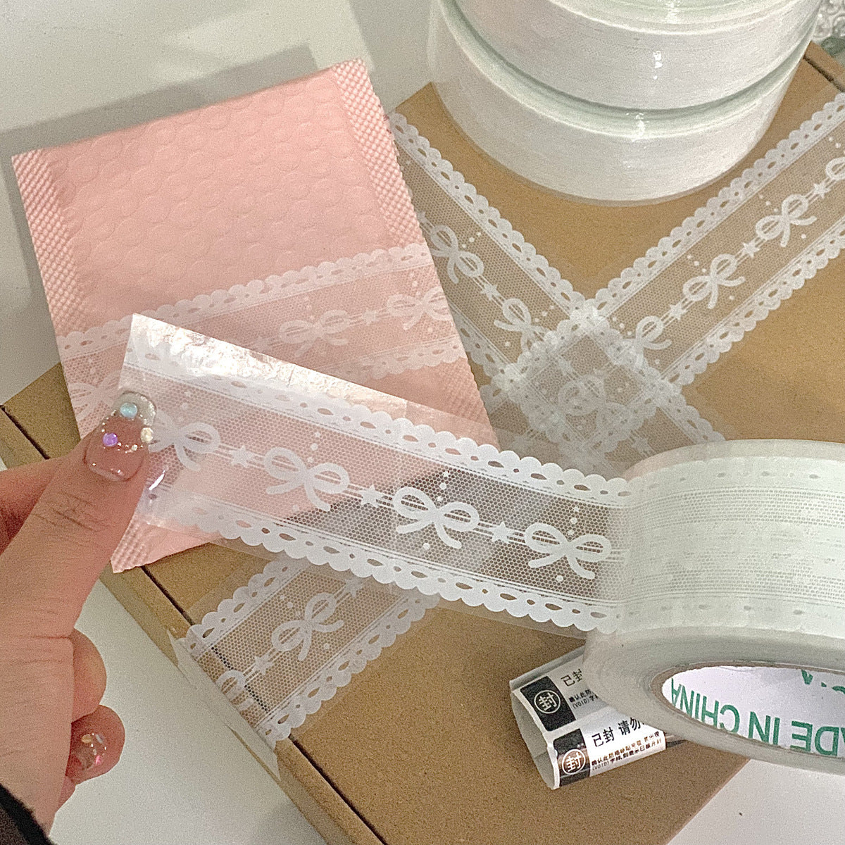 Ballet Style Lace Decorative Transparent Tape — 100M