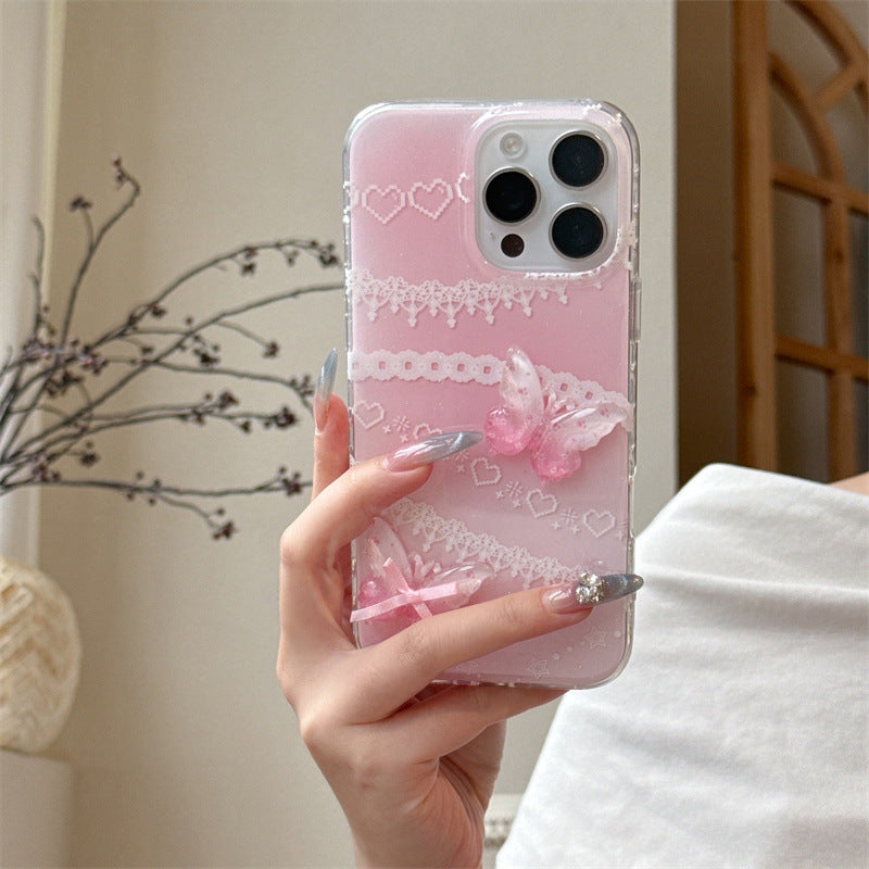 Coquette Sweetheart of Pink Lace Phone Case