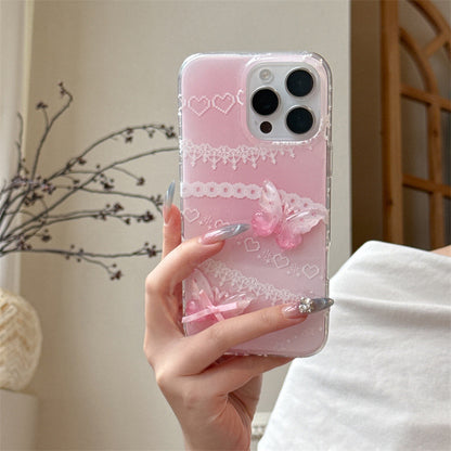 Coquette Sweetheart of Pink Lace Phone Case