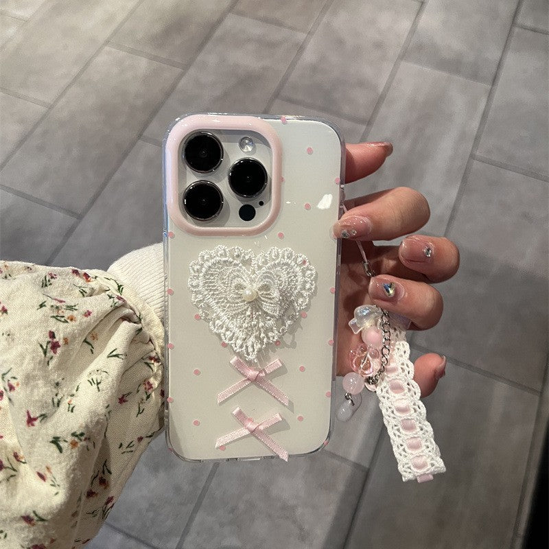 Coquette Heartfelt Lace Elegance Phone Case