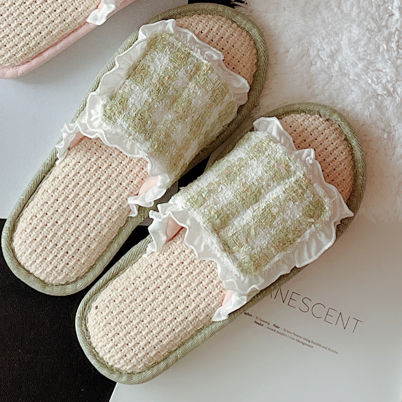 Coquette Sunbeam Wrapped Morning Slippers