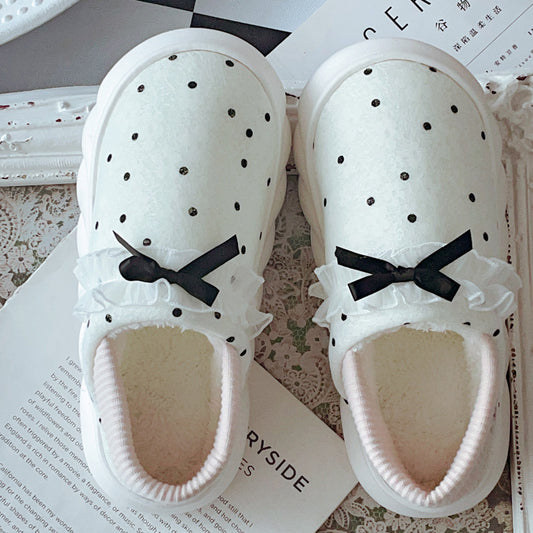 Coquette When Polka Dots Fall Softly Slippers