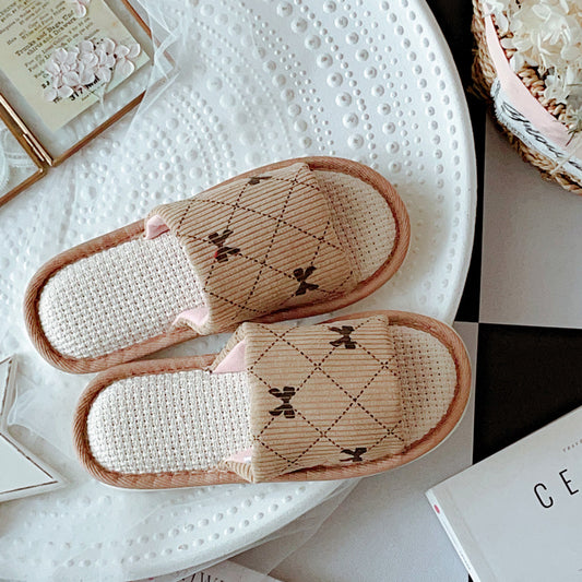 Coquette Where Vintage Bows Rest Slippers