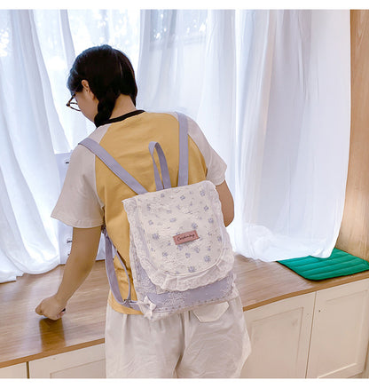 Coquette Lace Petal Daydream Whisper Backpack