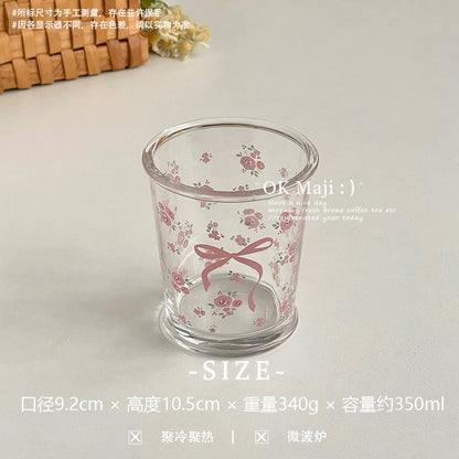 Coquette A Bow Of Rosy Mornings Glass