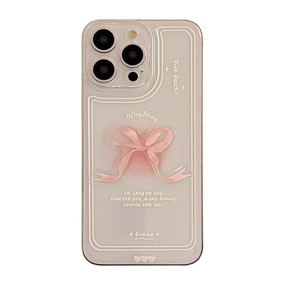 Coquette Bling Pink Bow Phone Case