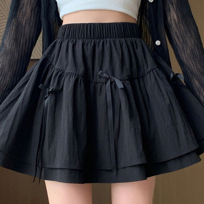 Coquette Playful Lace Trim Ruffle Mini Skirt