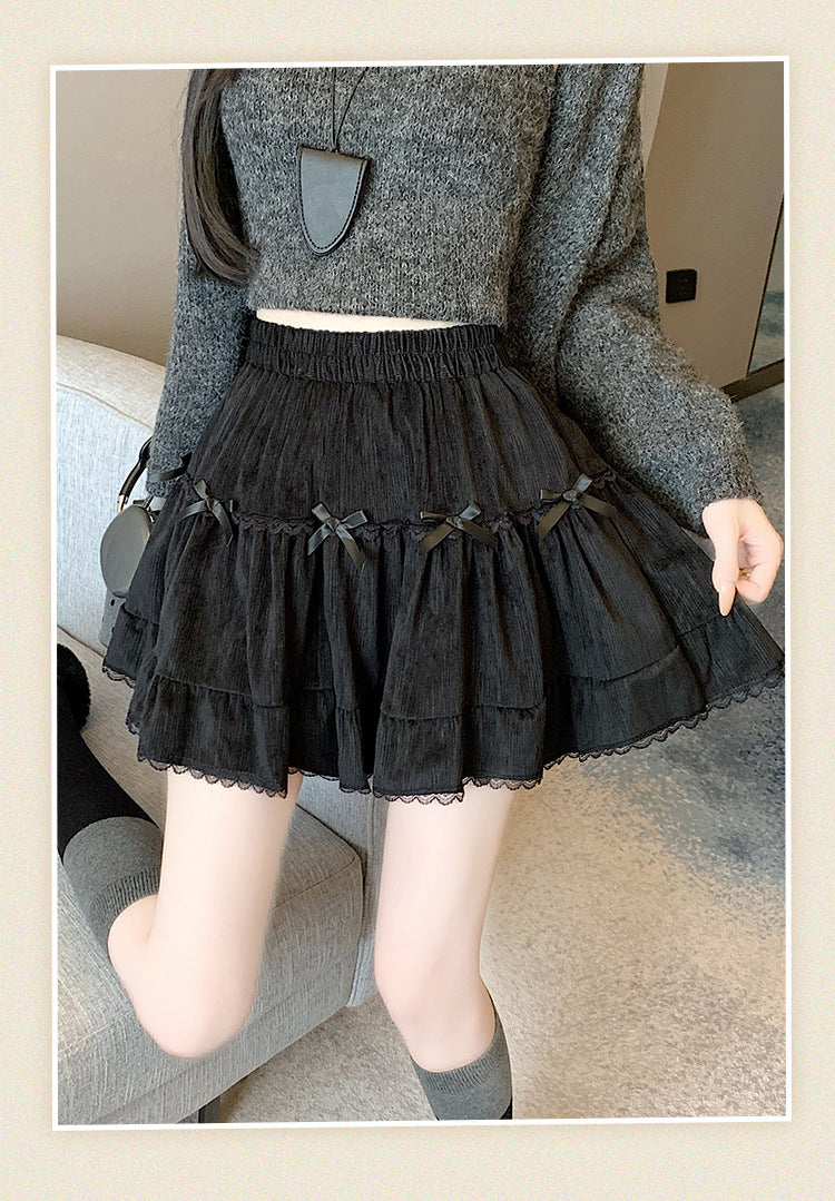 Summer Whimsy Cake Lace Puffy Mini Skirt