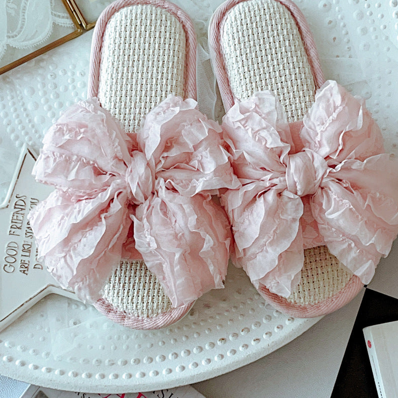 Coquette Princess Wrapped in Pink Petals Slippers